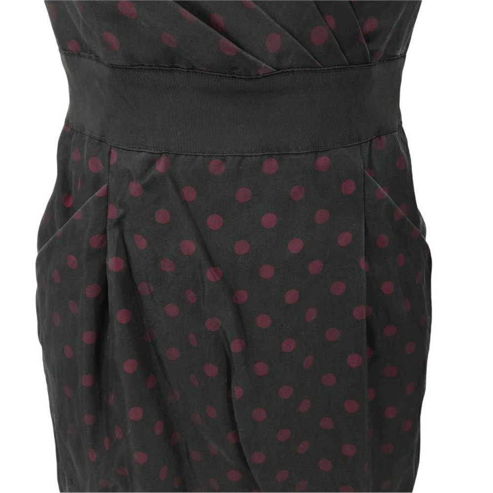 White House Black Market Polka Dot Strapless Party Dress Size 2 WHBM Silk LBD - Picture 3 of 12